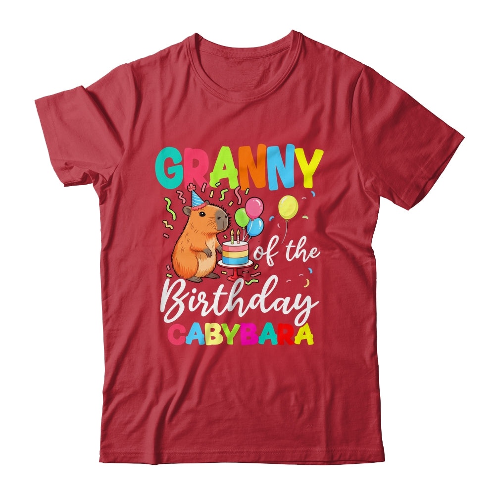 Granny Of The Birthday Capybara Girl Bday Party Family Shirt & Hoodie | teecentury