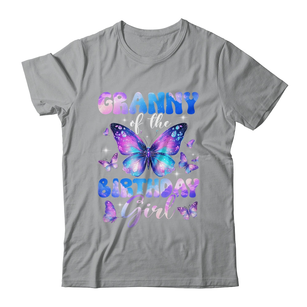 Granny Of The Birthday Girl Butterfly Family Matching Shirt & Hoodie | teecentury