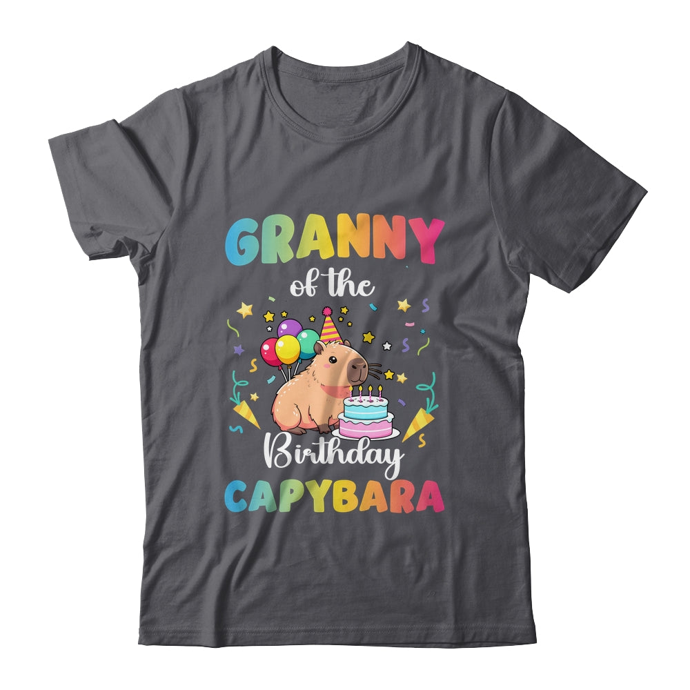 Granny Of The Birthday Girl Capybara Bday Party Family Shirt & Hoodie | teecentury