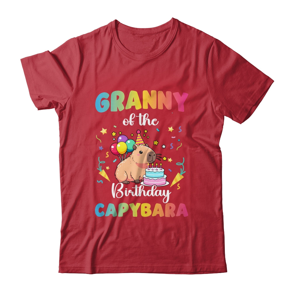 Granny Of The Birthday Girl Capybara Bday Party Family Shirt & Hoodie | teecentury