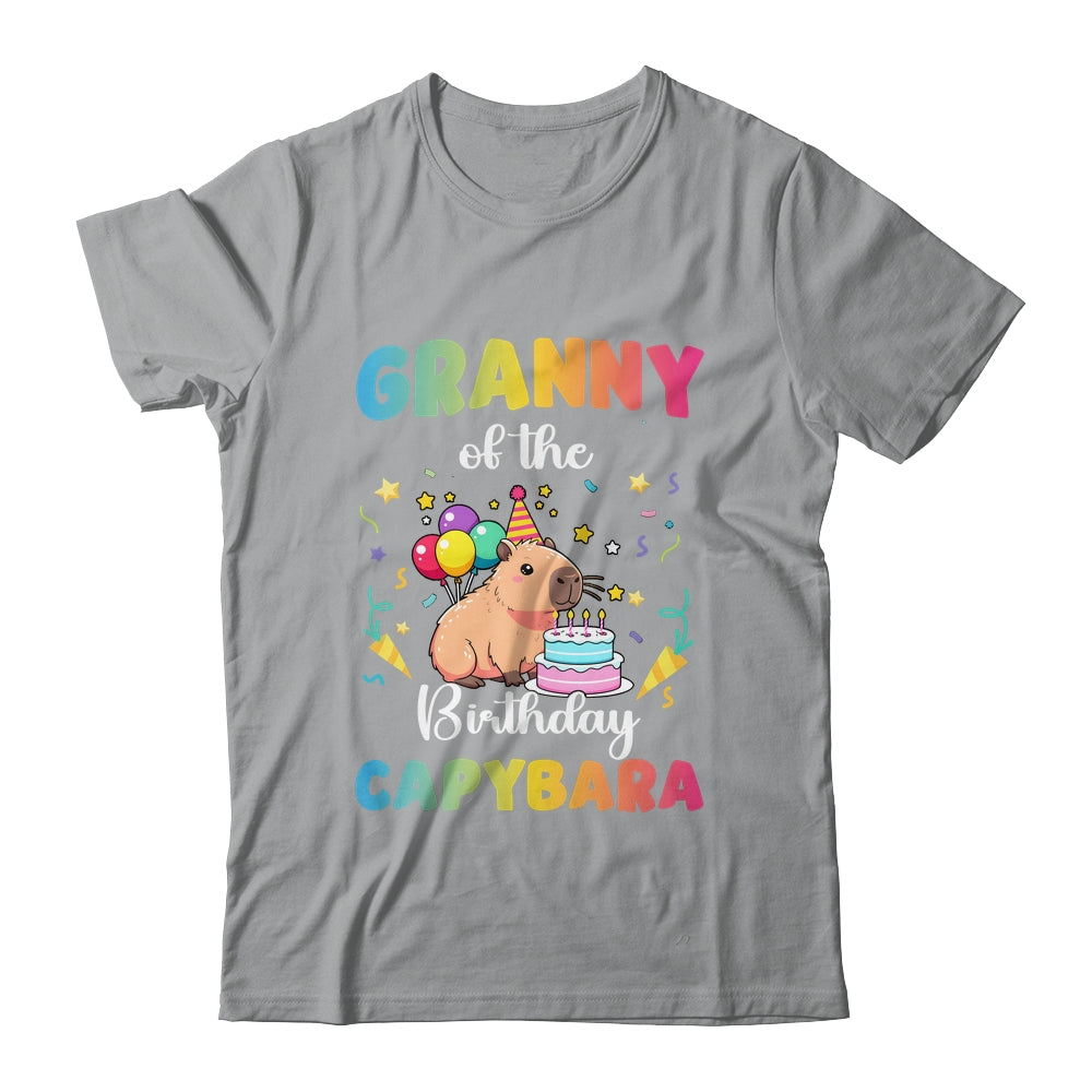 Granny Of The Birthday Girl Capybara Bday Party Family Shirt & Hoodie | teecentury