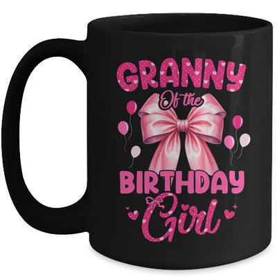 Granny Of The Birthday Girl Coquette Bow Matching Family Mug | teecentury