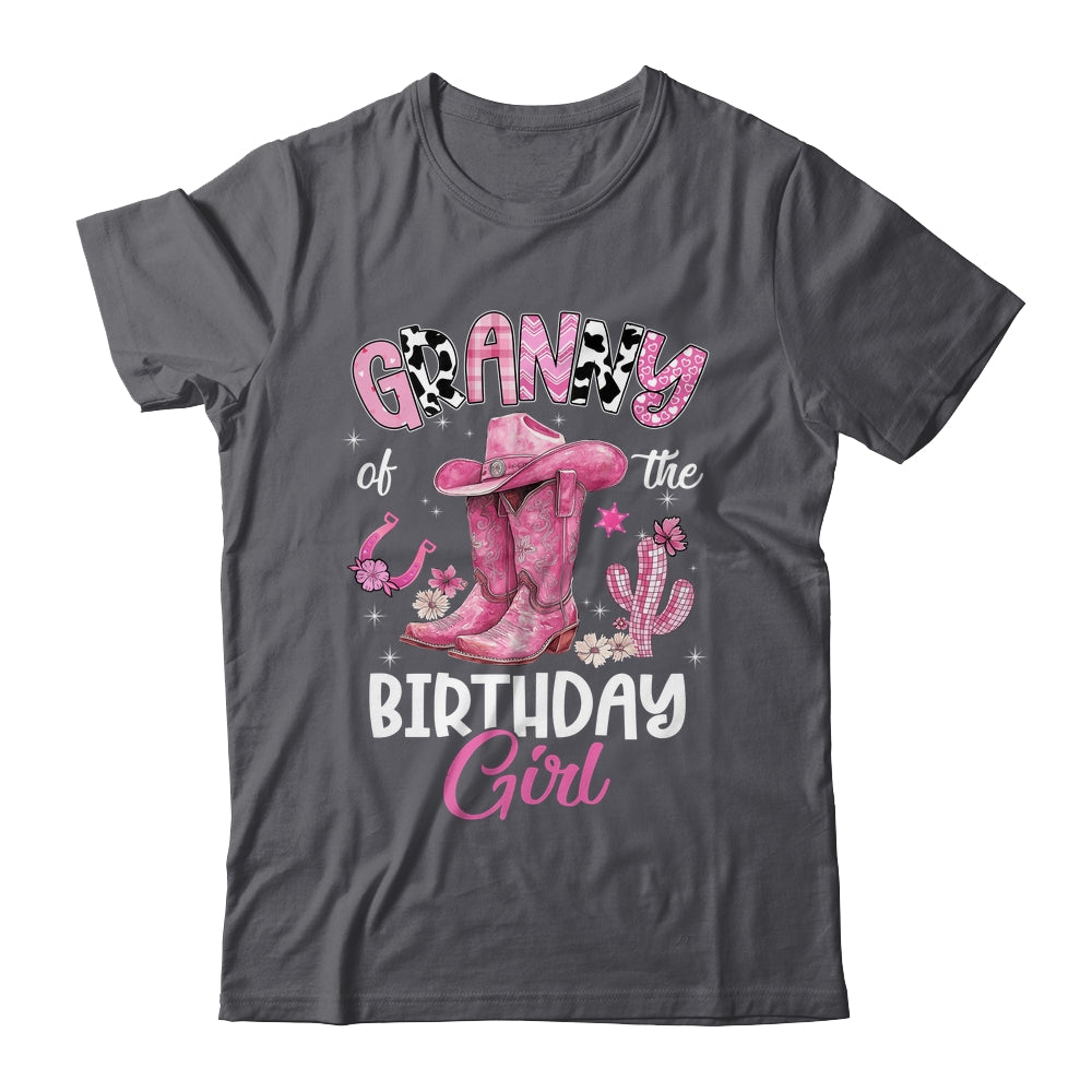 Granny Of The Birthday Girl Pink Cowgirl Western Cow Girl Shirt & Hoodie | teecentury