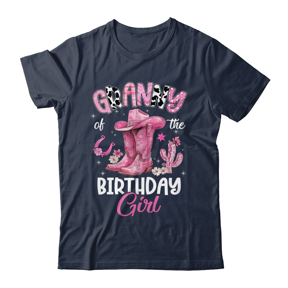 Granny Of The Birthday Girl Pink Cowgirl Western Cow Girl Shirt & Hoodie | teecentury