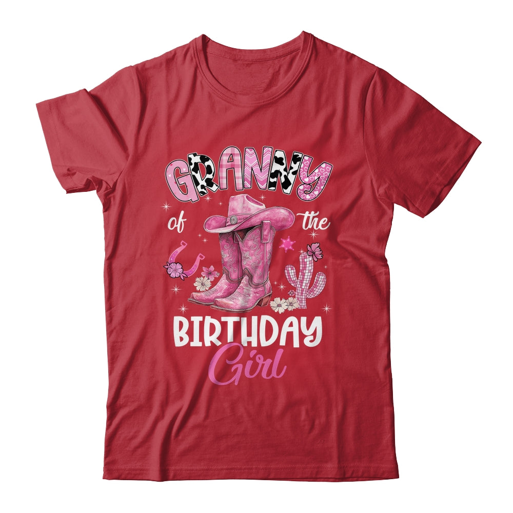 Granny Of The Birthday Girl Pink Cowgirl Western Cow Girl Shirt & Hoodie | teecentury