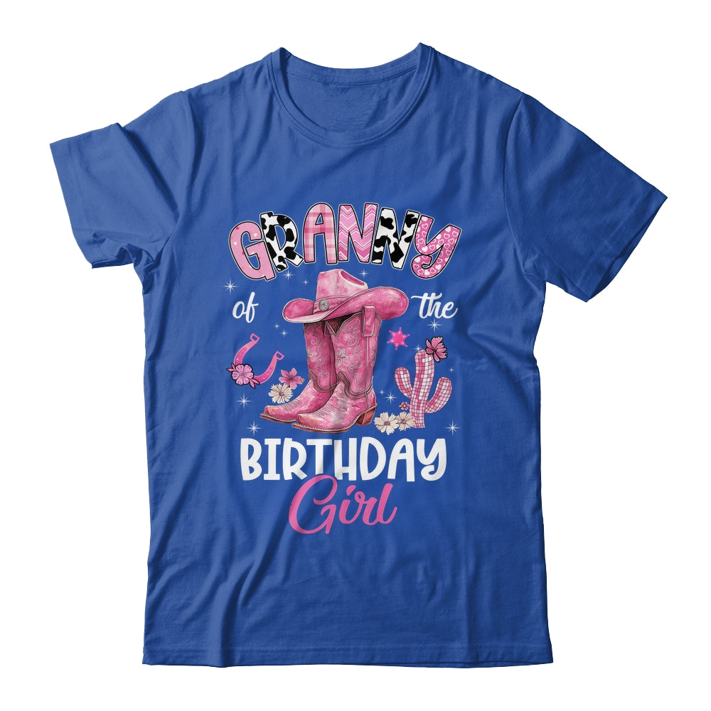 Granny Of The Birthday Girl Pink Cowgirl Western Cow Girl Shirt & Hoodie | teecentury