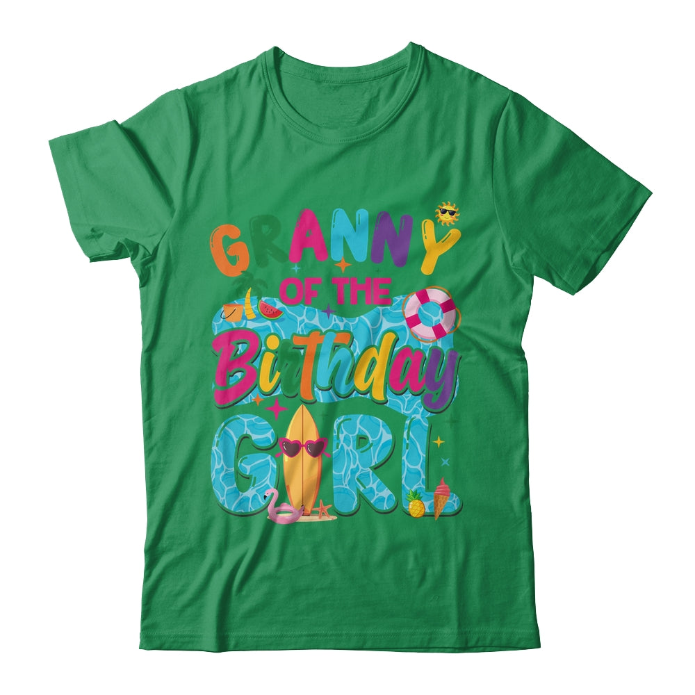 Granny Of The Birthday Girl Pool Party Beach Family Matching Shirt & Hoodie | teecentury