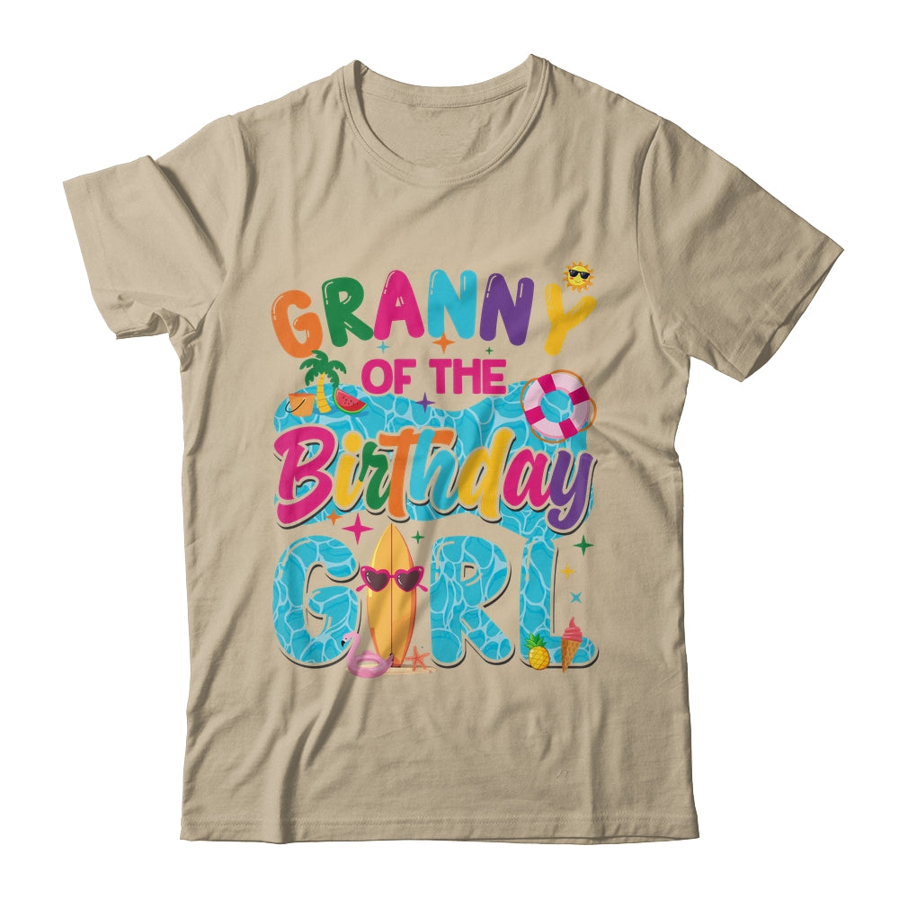 Granny Of The Birthday Girl Pool Party Beach Family Matching Shirt & Hoodie | teecentury