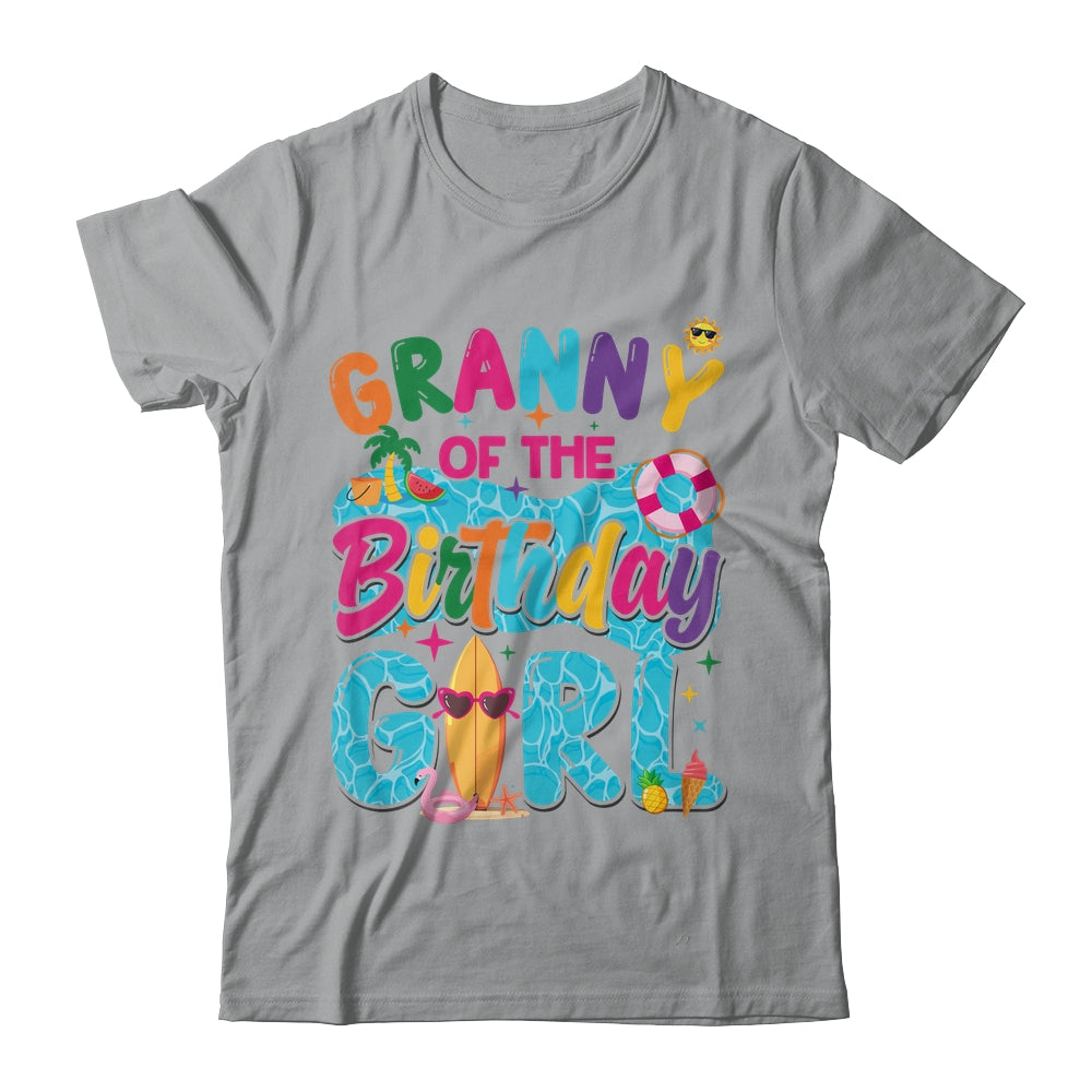 Granny Of The Birthday Girl Pool Party Beach Family Matching Shirt & Hoodie | teecentury