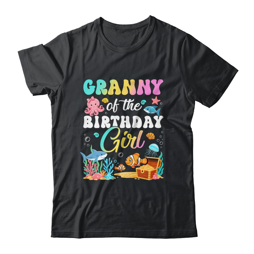 Granny Of The Birthday Girl Sea Fish Ocean Aquarium Shirt & Hoodie | teecentury
