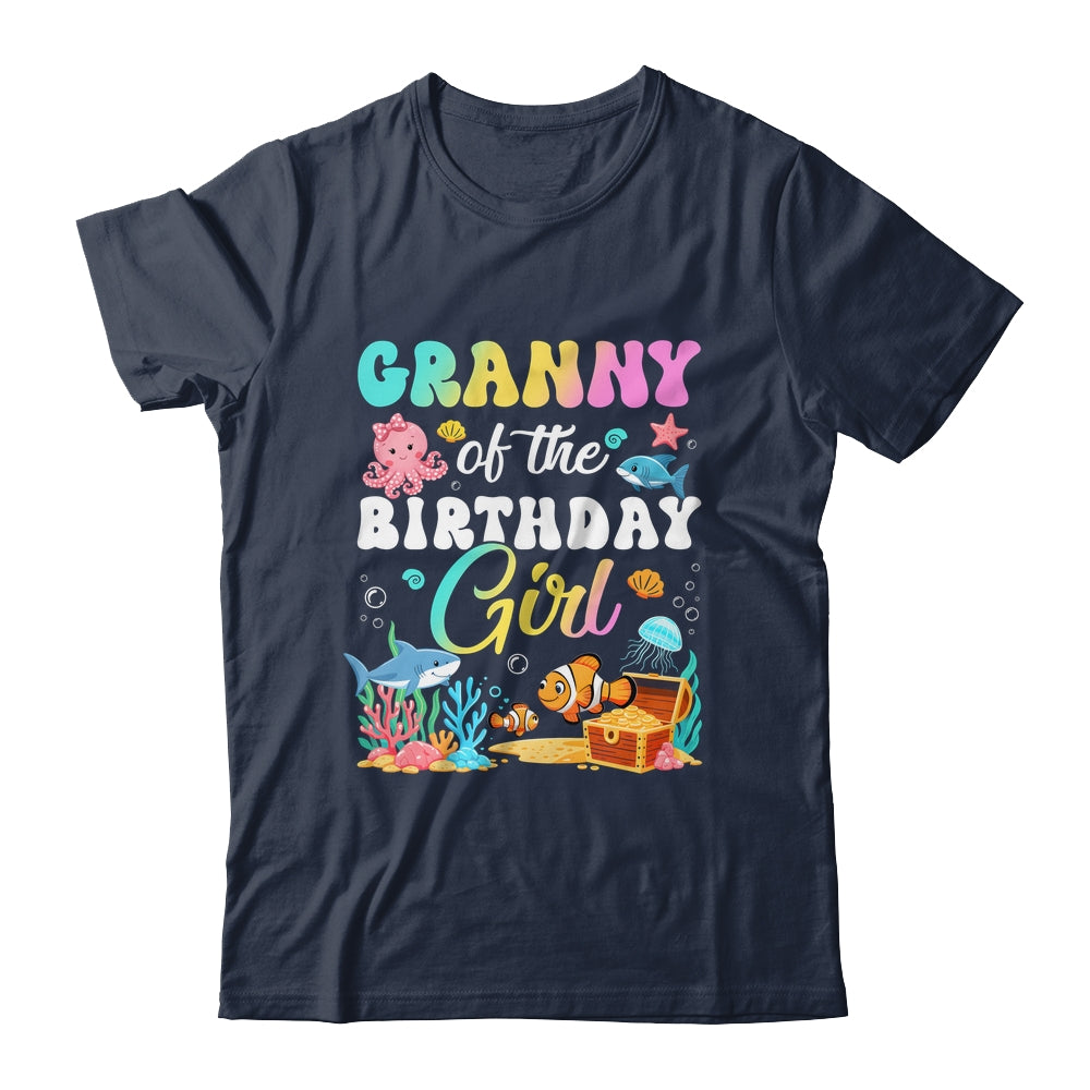 Granny Of The Birthday Girl Sea Fish Ocean Aquarium Shirt & Hoodie | teecentury