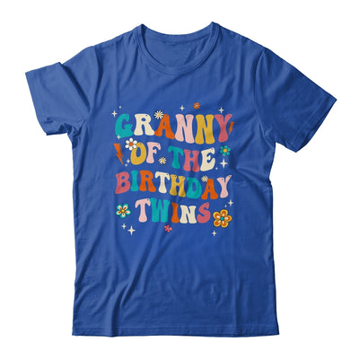 Granny Of The Birthday Twins Boys Girls Party Retro Bday Shirt & Hoodie | teecentury