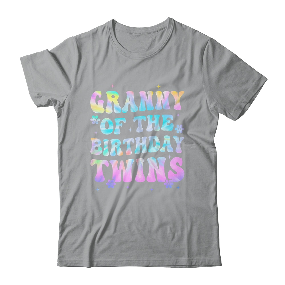 Granny Of The Birthday Twins Girls Kids Party Retro Bday Shirt & Hoodie | teecentury