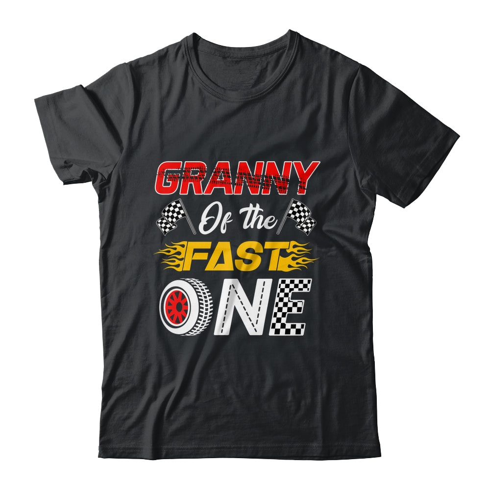 Granny Of The Fast One 1st Birthday Race Car Family Shirt & Hoodie | teecentury