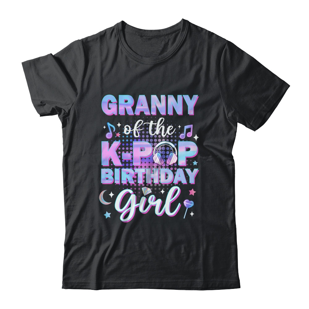 Granny Of The K-Pop Birthday Girl Matching Family Music Shirt & Hoodie | teecentury