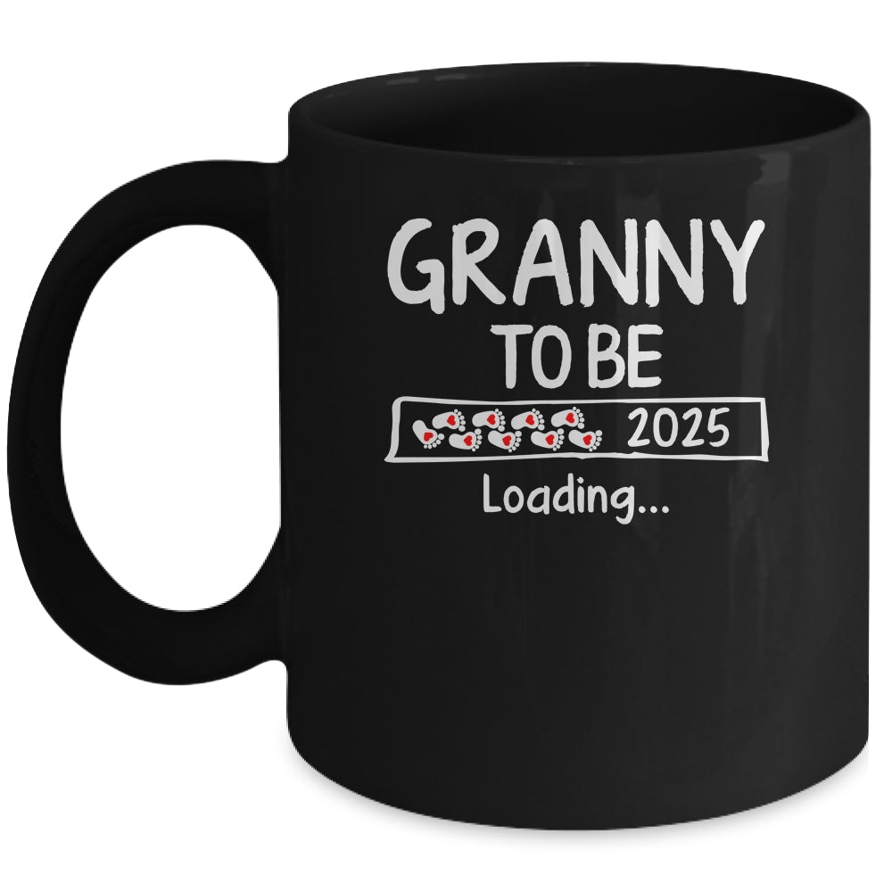 Granny To Be 2025 Loading Promoted To Granny Est 2025 Mug | teecentury