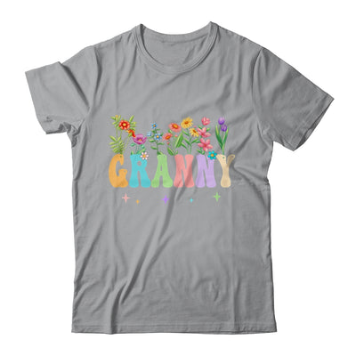 Granny Women Wildflower Floral Design Granny Mothers Day Shirt & Tank Top | teecentury