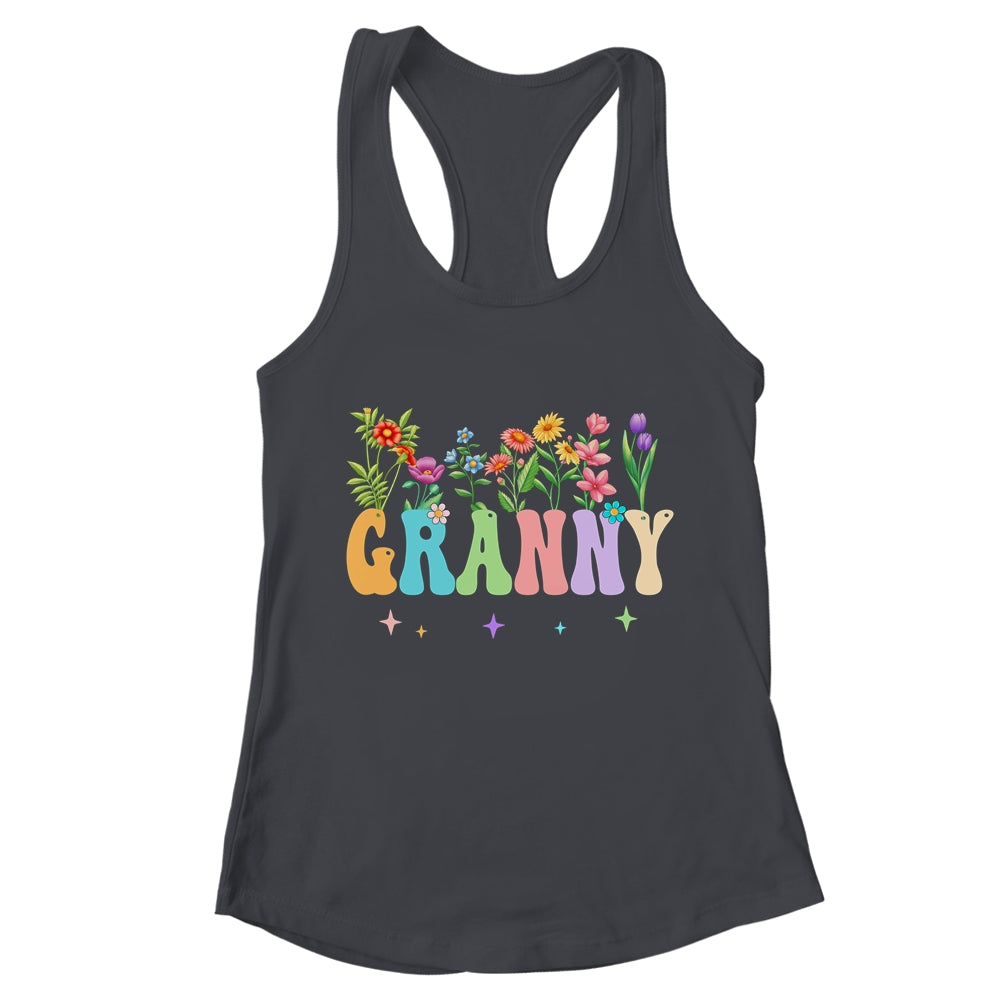Granny Women Wildflower Floral Design Granny Mothers Day Shirt & Tank Top | teecentury