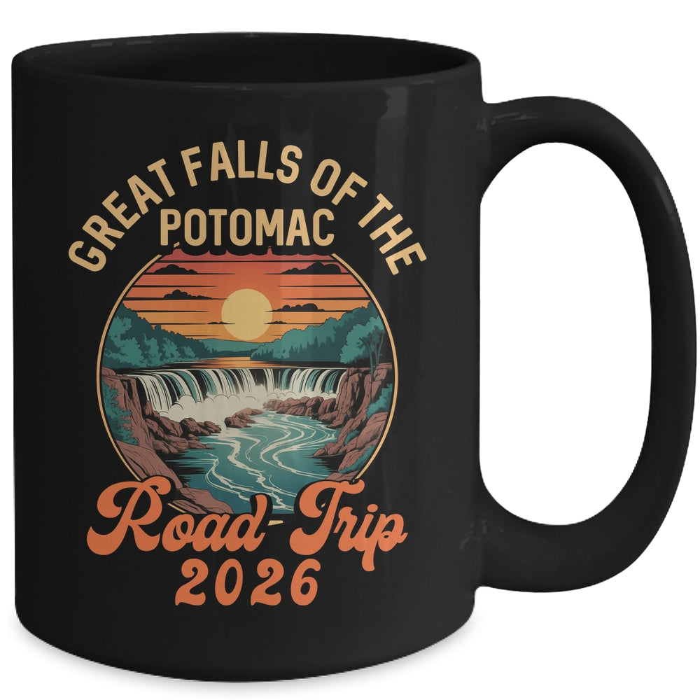 Great Falls Of The Potomac Road Trip 2026 Summer Vacation Family Mug | teecentury