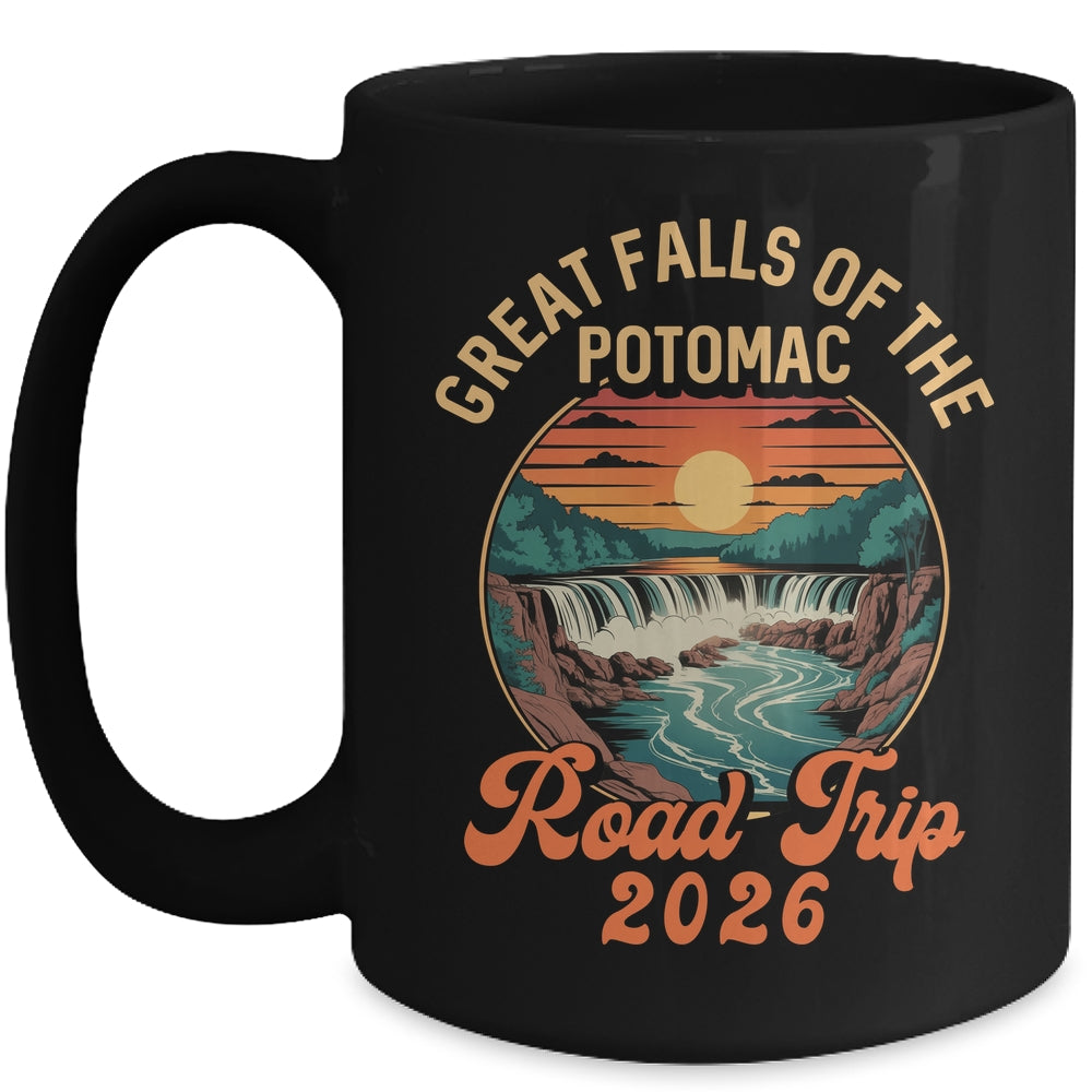 Great Falls Of The Potomac Road Trip 2026 Summer Vacation Family Mug | teecentury