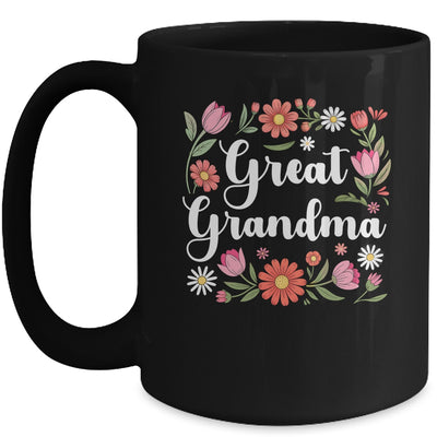 Great Grandma Floral Wildflowers Mother's Day Grandma Women Mug | teecentury