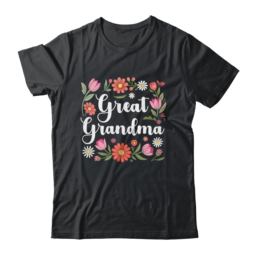 Great Grandma Floral Wildflowers Mother's Day Grandma Women Shirt & Tank Top | teecentury