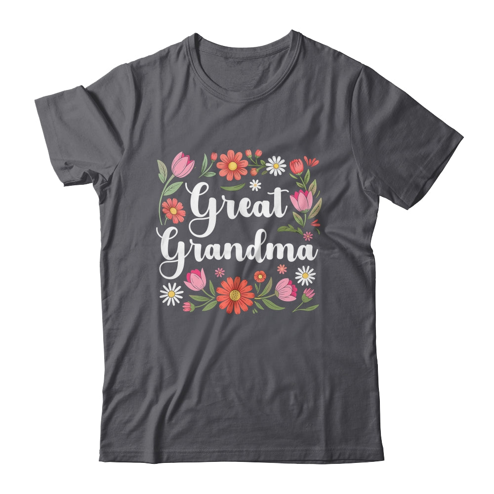 Great Grandma Floral Wildflowers Mother's Day Grandma Women Shirt & Tank Top | teecentury