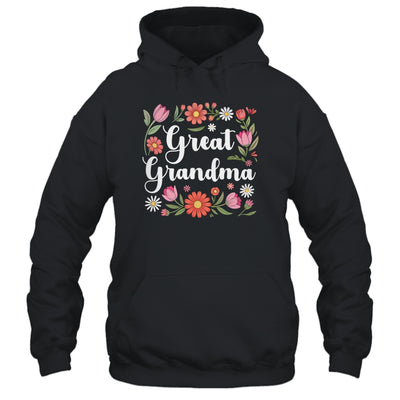 Great Grandma Floral Wildflowers Mother's Day Grandma Women Shirt & Tank Top | teecentury