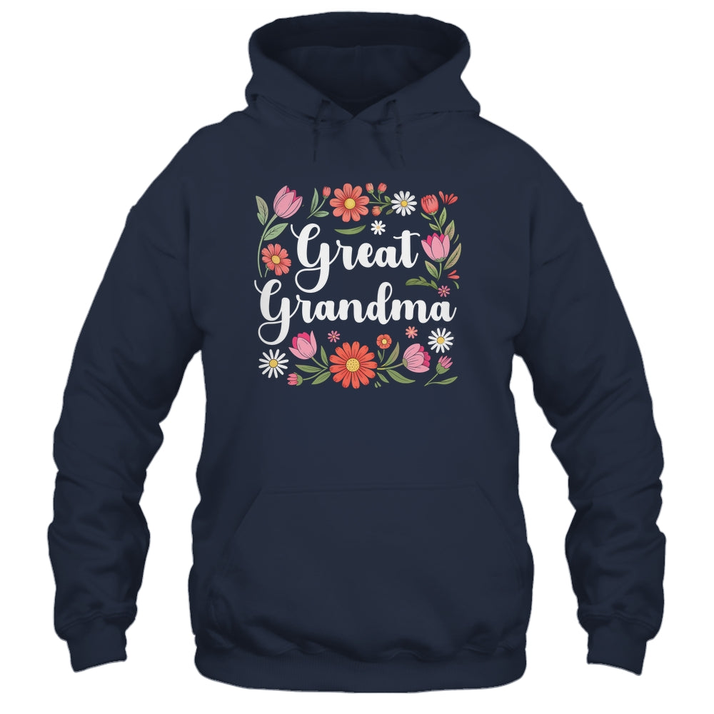 Great Grandma Floral Wildflowers Mother's Day Grandma Women Shirt & Tank Top | teecentury