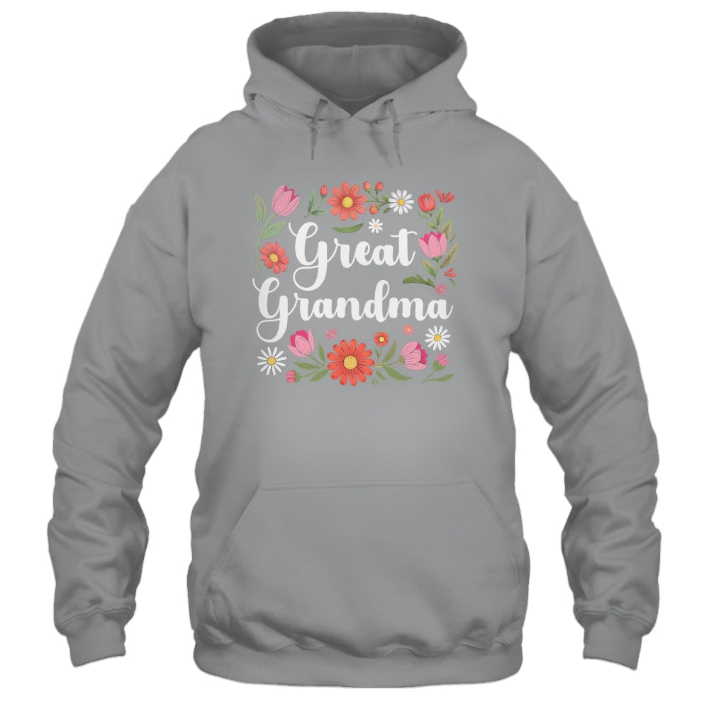 Great Grandma Floral Wildflowers Mother's Day Grandma Women Shirt & Tank Top | teecentury