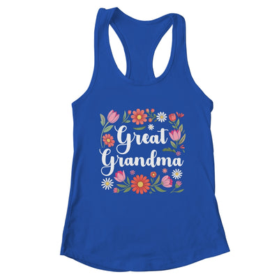 Great Grandma Floral Wildflowers Mother's Day Grandma Women Shirt & Tank Top | teecentury