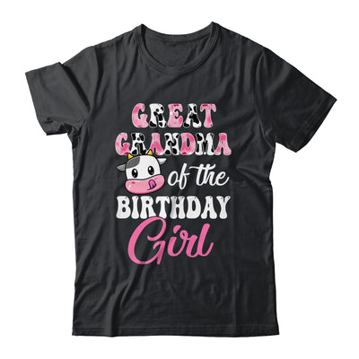 Great Grandma Of The Birthday Girl Farm Cow 1st Birthday Girl Shirt & Hoodie | teecentury