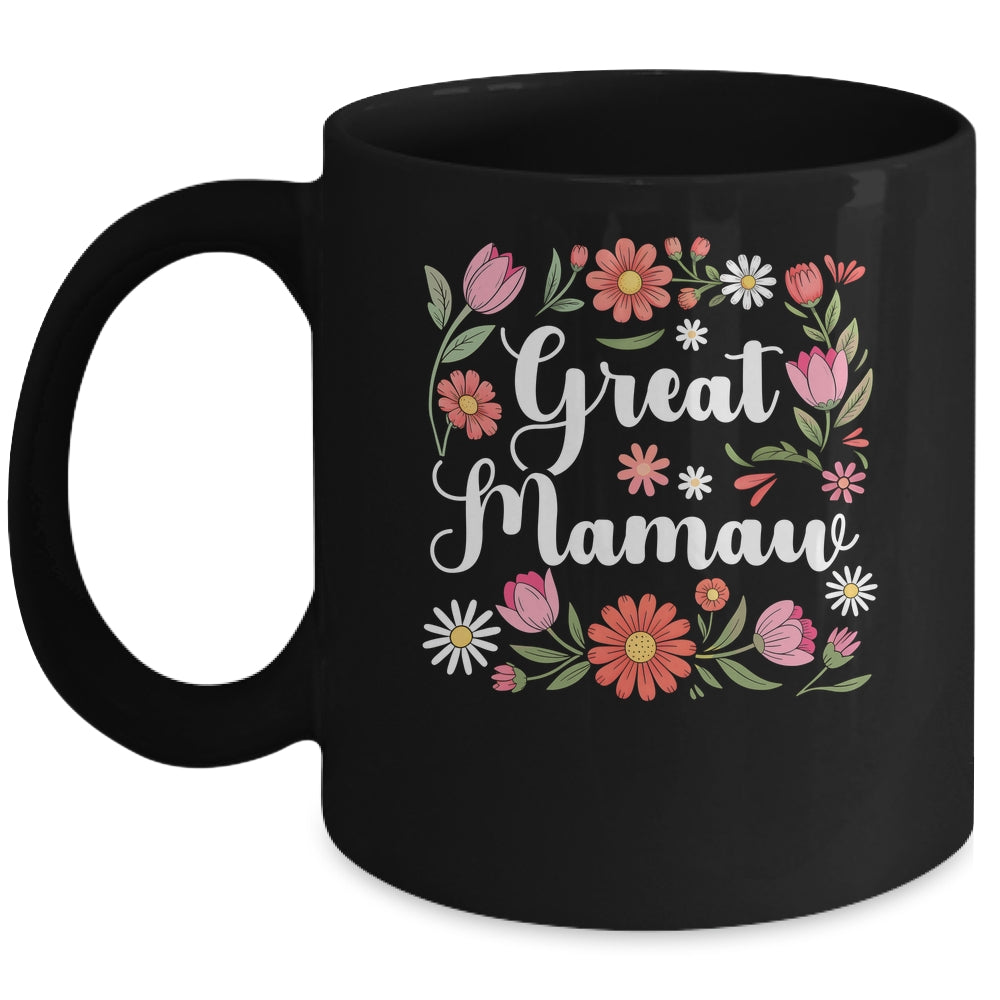 Great Mamaw Floral Wildflowers Mother's Day Mamaw Women Mug | teecentury