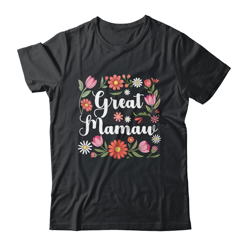 Great Mamaw Floral Wildflowers Mother's Day Mamaw Women Shirt & Tank Top | teecentury