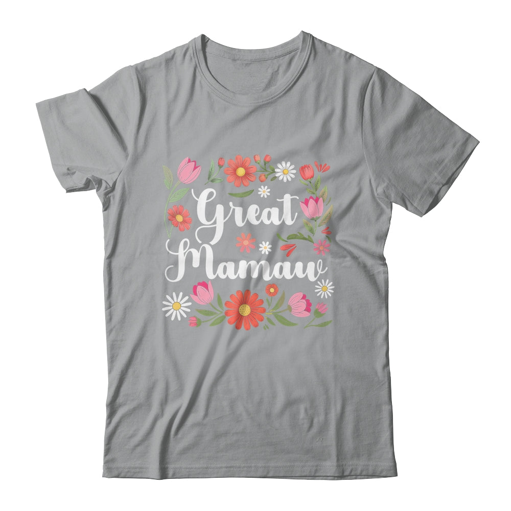Great Mamaw Floral Wildflowers Mother's Day Mamaw Women Shirt & Tank Top | teecentury
