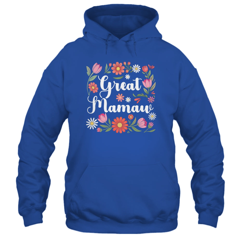 Great Mamaw Floral Wildflowers Mother's Day Mamaw Women Shirt & Tank Top | teecentury