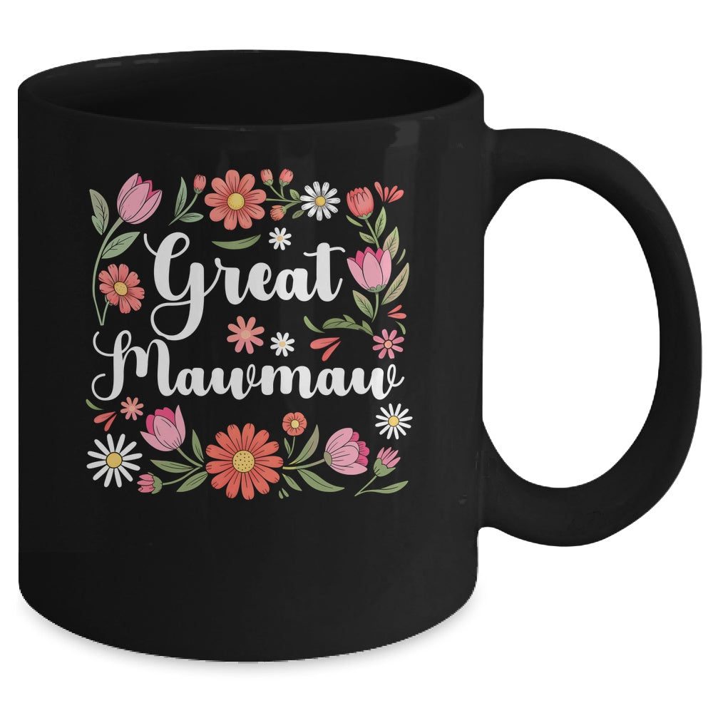 Great Mawmaw Floral Wildflowers Mother's Day Mawmaw Women Mug | teecentury