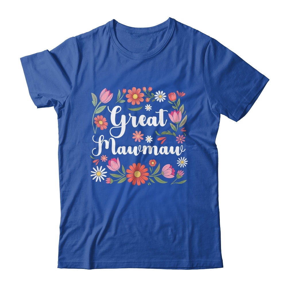 Great Mawmaw Floral Wildflowers Mother's Day Mawmaw Women Shirt & Tank Top | teecentury