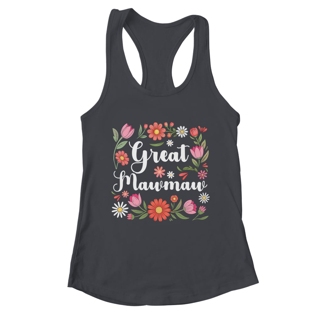 Great Mawmaw Floral Wildflowers Mother's Day Mawmaw Women Shirt & Tank Top | teecentury