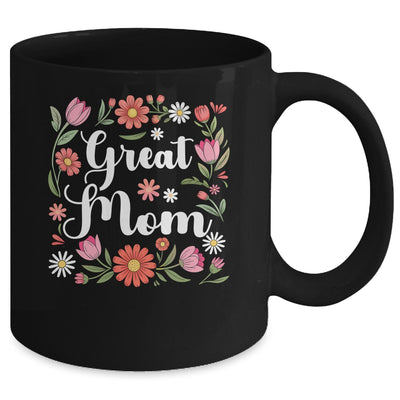 Great Mom Floral Wildflowers Mother's Day Mom Women Mug | teecentury