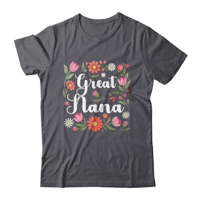 Great Nana Floral Wildflowers Mother's Day Nana Women Shirt & Tank Top | teecentury