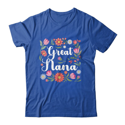 Great Nana Floral Wildflowers Mother's Day Nana Women Shirt & Tank Top | teecentury