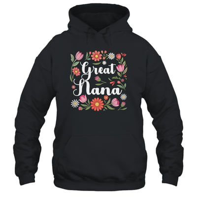 Great Nana Floral Wildflowers Mother's Day Nana Women Shirt & Tank Top | teecentury