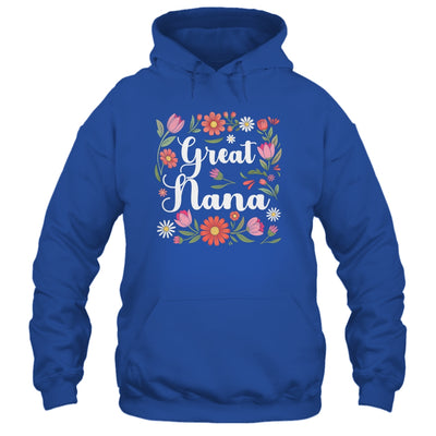 Great Nana Floral Wildflowers Mother's Day Nana Women Shirt & Tank Top | teecentury
