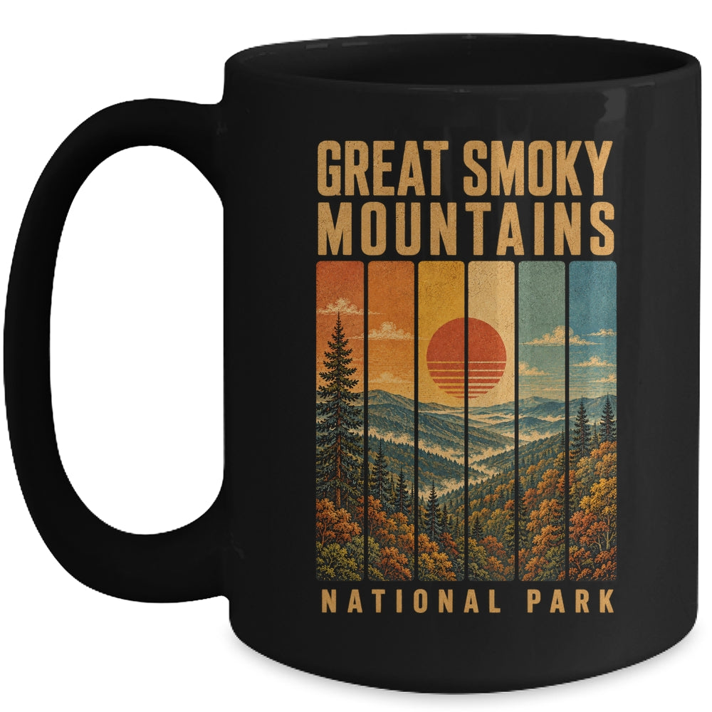 Great Smoky Mountains National Park Tennessee Usa Outdoor Vintage Hiking Mug | teecentury