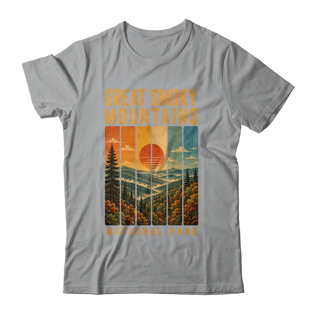 Great Smoky Mountains National Park Tennessee Usa Outdoor Vintage Hiking Shirt & Tank Top | teecentury