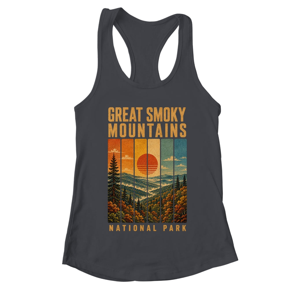 Great Smoky Mountains National Park Tennessee Usa Outdoor Vintage Hiking Shirt & Tank Top | teecentury