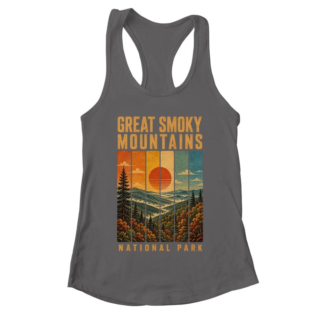Great Smoky Mountains National Park Tennessee Usa Outdoor Vintage Hiking Shirt & Tank Top | teecentury