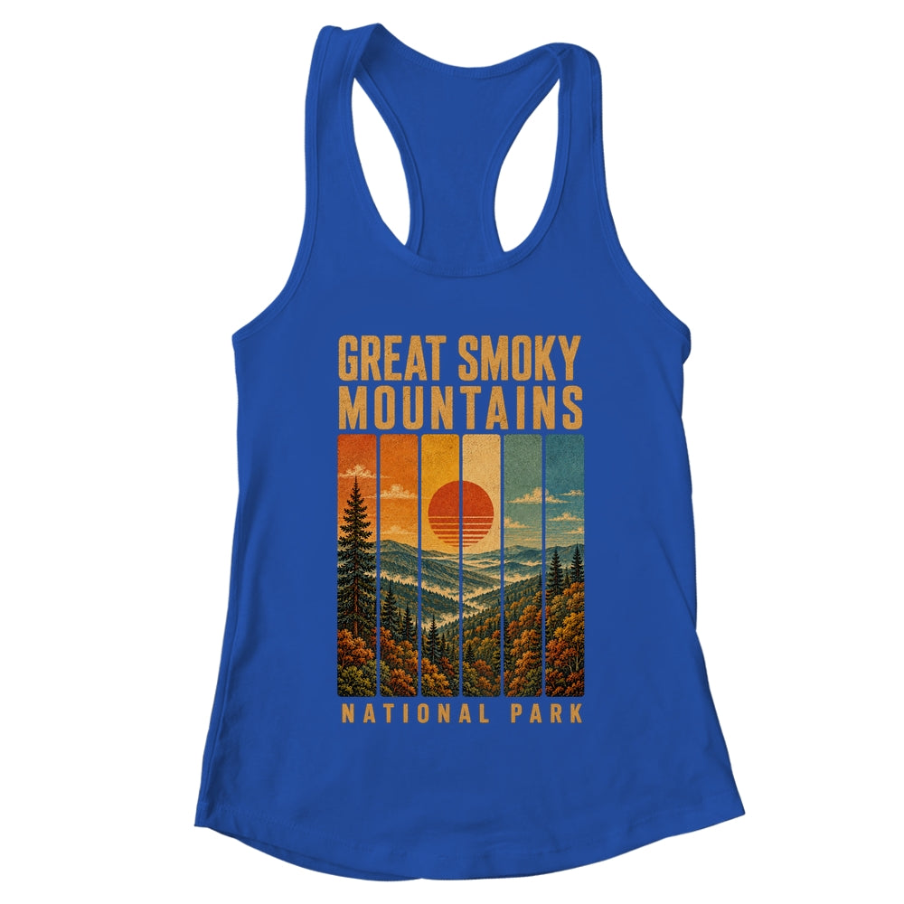 Great Smoky Mountains National Park Tennessee Usa Outdoor Vintage Hiking Shirt & Tank Top | teecentury