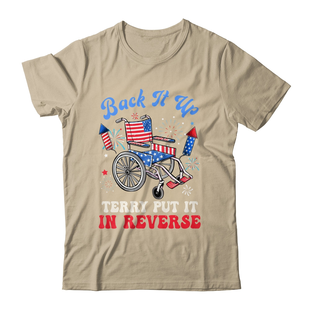 Groovy Back It Up Terry Put It In Reverse Firework 4th Of July Shirt & Tank Top | teecentury